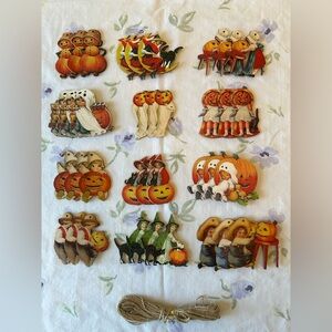 Vintage Style Halloween Die-Cut Decorations